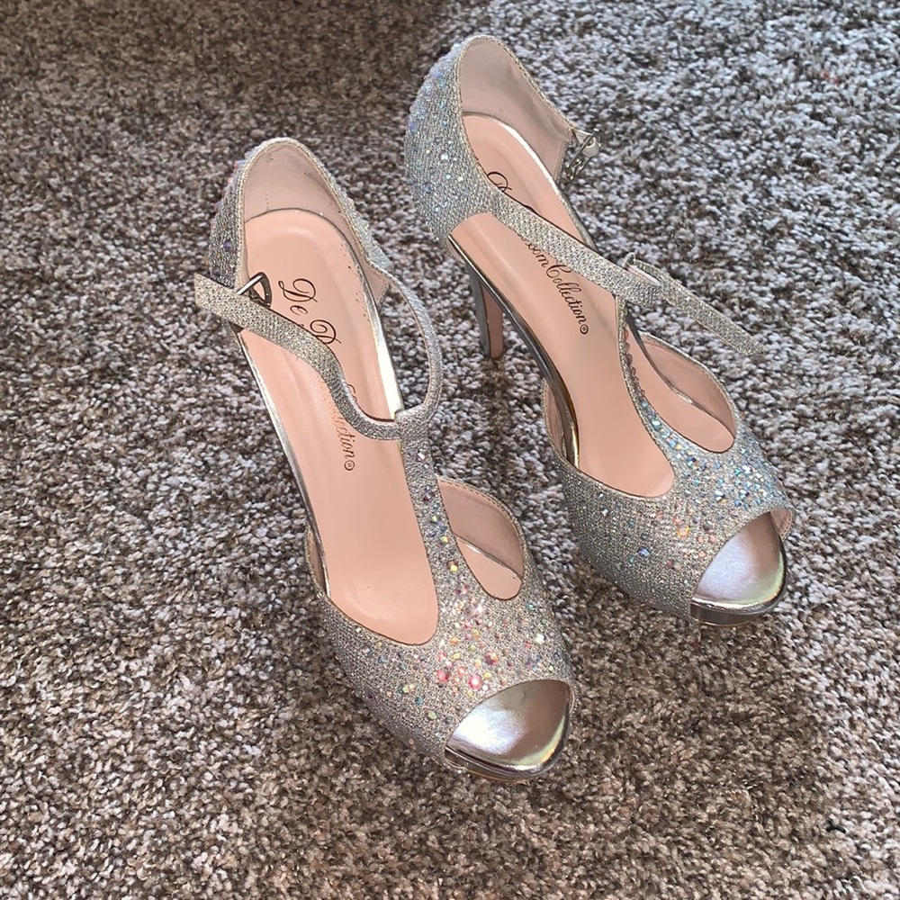 Bedazzled high heels